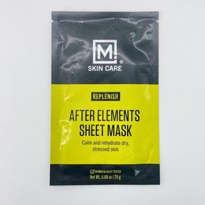 M. Skin Care Men’s After Elements Face Sheet Mask Replenish Calm Rehydrate